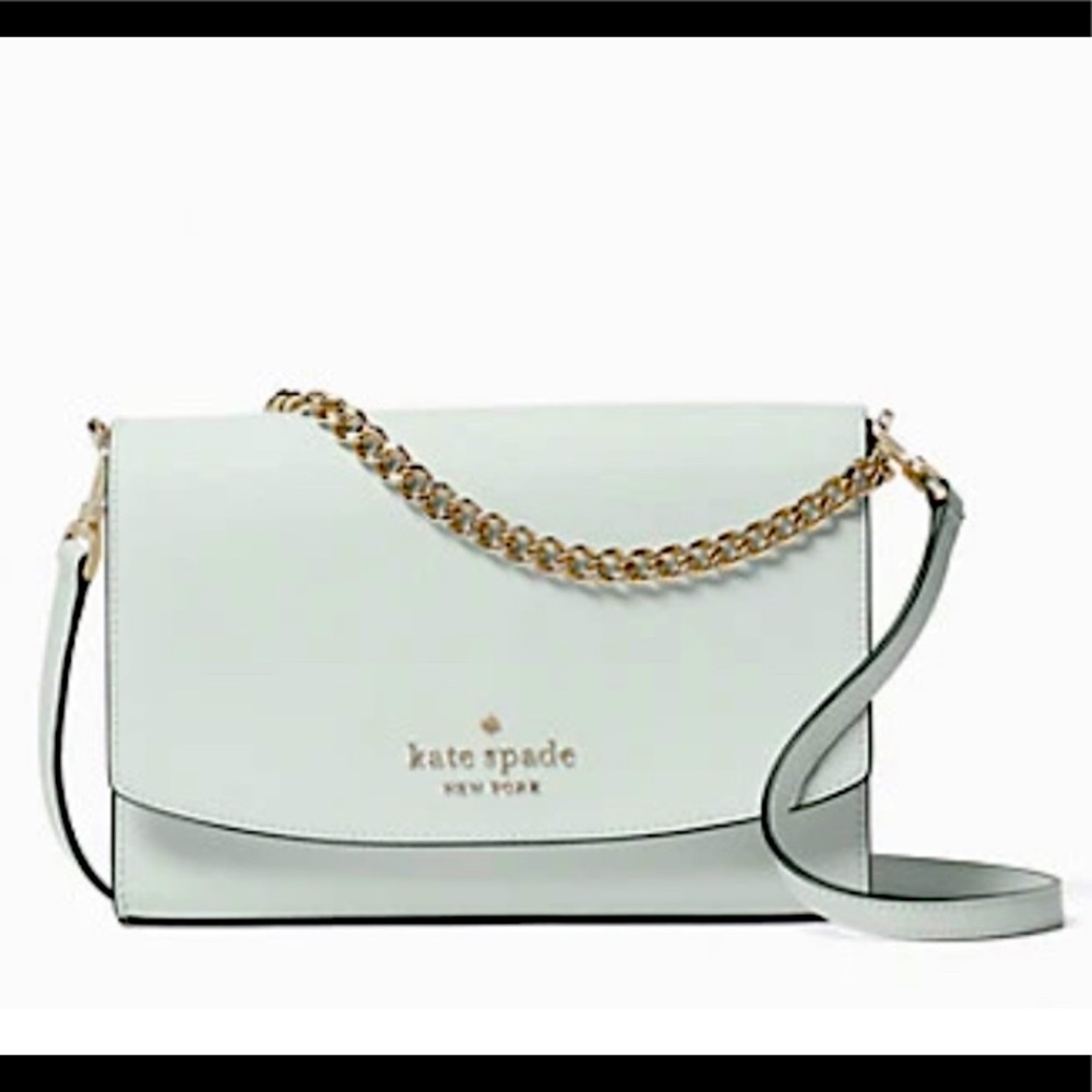 NWT KATE SPADE CARSON CONVERTIBLE CROSSBODY HANDBAG CRYSTAL BLUE (MINT COLOR)